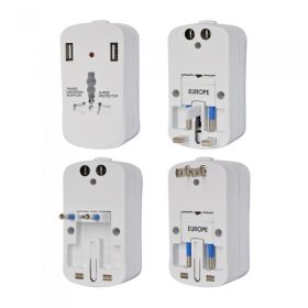   V-TAC univerzális hálózati adapter, 2db USB csatlakozóval - SKU 8704