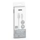 V-TAC ezüst, USB - Micro USB 1m hálózati kábel - SKU 8489