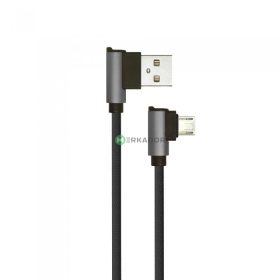   V-TAC fekete, USB - Micro USB 1m hálózati kábel - SKU 8635