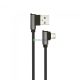 V-TAC fekete, USB - Micro USB 1m hálózati kábel - SKU 8635