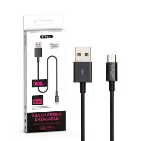   V-TAC fekete, USB - Micro USB 1m hálózati kábel - SKU 8485