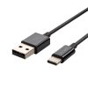 V-TAC fekete, USB - Type-C 1m hálózati kábel - SKU 8487