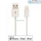 V-TAC MFi licences iPhone 1.5m hálózati kábel, lightning kábel, fehér - SKU 8453