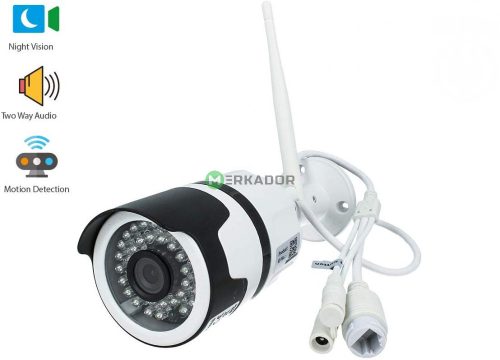 V-TAC Smart - kültéri IP biztonsági kamera, hangszóróval - SKU 8441