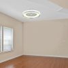 V-TAC 45W mennyezeti ventilátor, változtatható színhőmérséklettel, szürke díszcsíkkal - SKU 217935