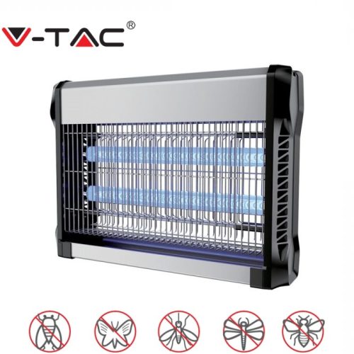 V-TAC 20W, elektromos, fali rovarcsapda, szúnyogírtó UV lámpa - SKU 11180