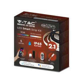 V-TAC 4W okos LED szalag szett, RGB+CCT - SKU 2628