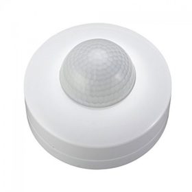   V-TAC mennyezetre szerelhető, infravörös mozgásérzékelő 360°, fehér, OVERRIDE funckióval - SKU 1355