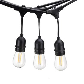   V-TAC 15m party fényfüzér vízálló E27 foglalattal LED égőhöz - SKU 3673
