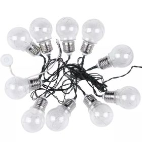   V-TAC napelemes LED party fényfüzér 2m 10db fényforrással - SKU 8559