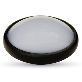   V-TAC 12W ovális IP54 LED lámpa, fekete, meleg fehér fénnyel - SKU 1350