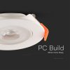 V-TAC PRO billenthető, süllyeszthető 7W LED spot panel kerek, természetes fehér - SKU 23183