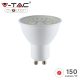 V-TAC GU10 LED spot égő 150 Lm/W, 5W meleg fehér 110° - SKU 2837