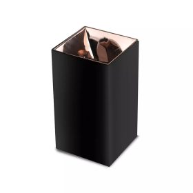   V-TAC GU10 LED falon kívüli lámpatest, fekete+rózsaarany - SKU 8993