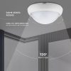 V-TAC 12W kerek IP54 LED lámpa, fehér, természetes fehér fénnyel - SKU 5050
