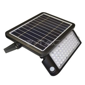   V-TAC napelemes mozgásérzékelős LED reflektor 10W természetes fehér 110 Lm/W - SKU 9869