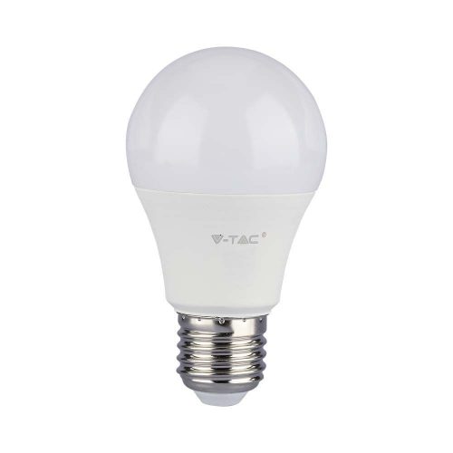 V-TAC 8.5W E27 alkonykapcsolós A60 LED égő, meleg fehér - SKU 214459
