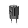 V-TAC fali 20W töltő, utazó adapter, Power Delivery, USB és Type-C csatlakozóval, fekete - SKU 6677