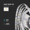 V-TAC LED szalag IP20 SMD 5050 chip 30 db/m meleg fehér - SKU 212135