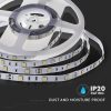 V-TAC LED szalag IP20 SMD 5050 chip 30 db/m meleg fehér - SKU 212135