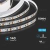 V-TAC LED szalag IP20 SMD 2835 chip 168 db/m természetes fehér, 140 Lm/W - SKU 212597