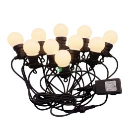   V-TAC LED party fényfüzér 10m 20db fényforrással, meleg fehér - SKU 217439