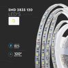 V-TAC LED szalag IP65 SMD 2835 chip 120 db/m hideg fehér - SKU 212627