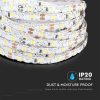 V-TAC LED szalag IP20 SMD 2835 chip 60 db/m természetes fehér - SKU 212560
