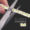 V-TAC LED szalag IP20 SMD 2835 chip 204 db/m természetes fehér, 100 Lm/W - SKU 212462