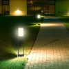 V-TAC 10W kültéri LED lámpa oszlop 80 cm, hideg fehér, fekete házzal - SKU 20115