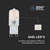 V-TAC G9 LED égő 230V 2,2W természetes fehér - SKU 21244