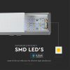 V-TAC ezüst függeszthető, dimmelhető lineáris LED lámpa 120cm 40W természetes fehér - SKU 21384