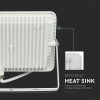 V-TAC LED reflektor 50W meleg fehér Samsung chip, fehér házzal - SKU 21409