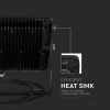 V-TAC LED reflektor 100W természetes fehér Samsung chip, fekete házzal - SKU 21413