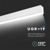 V-TAC felületre szerelhető lineáris fényerőszabályozható LED lámpa 40W természetes fehér - SKU 21463