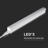 V-TAC LED lámpa 29 cm T5 4W beépített kapcsolóval hideg fehér - SKU 21691