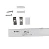 V-TAC LED lámpa 29 cm T5 4W beépített kapcsolóval hideg fehér - SKU 21691