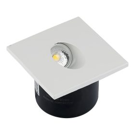   V-TAC 3W beltéri COB LED lépcsővilágítás, szögletes, természetes fehér, 90 Lm/W - SKU 211210