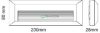 V-TAC 3W fekete LED lépcsővilágítás, IP65, természetes fehér - SKU 211328