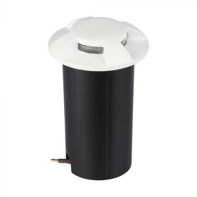   V-TAC 1W DC12V kültéri, 4 irányú talajlámpa, fehér, IP67, meleg fehér - SKU 211469