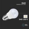 V-TAC 4.5W E27 meleg fehér G45 LED égő csomag (6 db) - SKU 212730