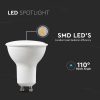 V-TAC GU10 LED spot égő 6 db/csomag 4.5W természetes fehér 110° - SKU 212740