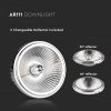 V-TAC süllyeszthető AR111 LED mélysugárzó lámpa 20W hideg  fehér 40°/20° - SKU 212794