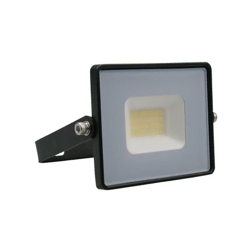 V-TAC E-széria LED reflektor 20W meleg fehér, fekete házzal - SKU 215946