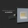 V-TAC E-széria LED reflektor 20W meleg fehér, fekete házzal - SKU 215946