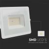 V-TAC E-széria LED reflektor 30W meleg fehér, fehér házzal - SKU 215955