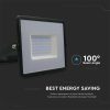 V-TAC E-széria LED reflektor 50W természetes fehér, fekete házzal - SKU 215959