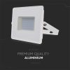 V-TAC E-széria LED reflektor 50W meleg fehér, fehér házzal - SKU 215961