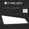V-TAC LED panel természetes fehér 29W 120 x 30cm, 137 Lm/W - SKU 216257