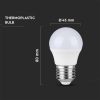 V-TAC 4.5W E27 természetes fehér G45 LED égő csomag (3 db) - SKU 217363